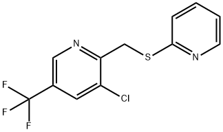 3-CHLORO-2-[(2-PYRIDINYLSULFANYL)METHYL]-5-(TRIFLUOROMETHYL)PYRIDINE Struktur