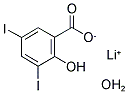 3,5-DIIODOSALICYLIC ACID LITHIUM SALT MONOHYDRATE Struktur