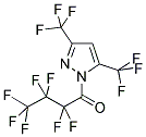 3,5-BIS(TRIFLUOROMETHYL)-1-(HEPTAFLUOROBUTYRYL)PYRAZOLE Struktur