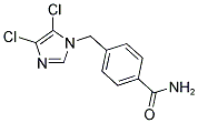 4-[(4,5-DICHLORO-1H-IMIDAZOL-1-YL)METHYL]BENZAMIDE Struktur