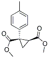 (1R,2S)-1-P-TOLYL-CYCLOPROPANE-1,2-DICARBOXYLIC ACID DIMETHYL ESTER Struktur