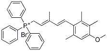 [(2E,4E)-5-(4-METHOXY-2,3,6-TRIMETHYL-PHENYL)-3-METHYL-PENTA-2,4-DIENYL]-TRIPHENYL-PHOSPHONIUM, BROMIDE Struktur