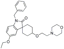 1'-BENZYL-5'-ETHOXY-4-[2-(4-MORPHOLINO)ETHOXY]SPIRO[CYCLOHEXANE-1,3-INDOLINE]-2'-ONE Struktur