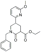 1'-BENZYL-6-METHOXY-6'-OXO-1',2',3',4',5',6'-HEXAHYDRO-[2,3']BIPYRIDINYL-5'-CARBOXYLIC ACID ETHYL ESTER Struktur