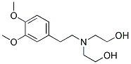 2-[[2-(3,4-DIMETHOXY-PHENYL)-ETHYL]-(2-HYDROXY-ETHYL)-AMINO]-ETHANOL Struktur