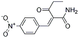 2-[1-(4-NITRO-PHENYL)-METH-(E)-YLIDENE]-3-OXO-PENTANOIC ACID AMIDE Struktur