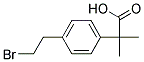 2-[4-(2-BROMO-ETHYL)-PHENYL]-2-METHYL-PROPIONIC ACID Struktur