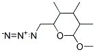 2-AZIDOMETHYL-6-METHOXY-3,4,5-TRIMETHYL-TETRAHYDRO-PYRAN Struktur