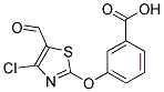 2-(3-CARBOXYPHENOXY)-4-CHLORO-5-THIAZOLECARBOXALDEHYDE Struktur