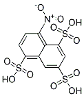 1-Nitronaphthalene-4,6,8-Trisulfonic Acid Struktur