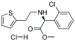 (+)-2-(2-CHLOROPHENYL)-N-[2-(2-THIENYL)ETHYL]GLYCINE METHYL ESTER HYDROCHLORIDE Struktur