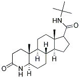 17-(T-Butylcarbamoyl)-4-Aza-5A-Androstan-3-One Struktur