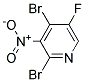 2,4-DIBROMO-3-NITRO-5-FLUOROPYRIDINE Struktur