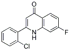 2-(2-chlorophenyl)-7-fluoroquinolin-4(1H)-one Struktur