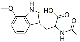 2-(acetylamino)-3-(7-methoxy-1H-indol-3-yl)propanoic acid Struktur