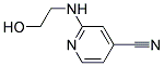 2-[(2-hydroxyethyl)amino]pyridine-4-carbonitrile Struktur