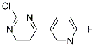 2-Chloro-4-(6-fluoro-pyridin-3-yl)-pyrimidine Struktur