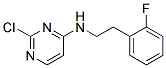 2-chloro-N-[2-(2-fluorophenyl)ethyl]pyrimidin-4-amine Struktur