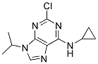 2-chloro-N-cyclopropyl-9-(1-methylethyl)-9H-purin-6-amine Struktur