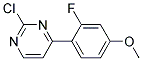 2-Chloro-4-(2-fluoro-4-methoxy-phenyl)-pyrimidine Struktur