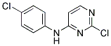 2-chloro-N-(4-chlorophenyl)pyrimidin-4-amine Struktur