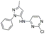 2-chloro-N-(3-methyl-1-phenyl-1H-pyrazol-5-yl)pyrimidin-4-amine Struktur