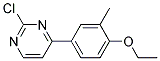 2-Chloro-4-(4-ethoxy-3-methyl-phenyl)-pyrimidine Struktur