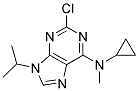 2-chloro-N-cyclopropyl-N-methyl-9-(1-methylethyl)-9H-purin-6-amine Struktur