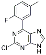 2-chloro-6-(2-fluoro-5-methylphenyl)-9H-purine Struktur