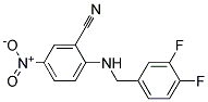 2-(3,4-Difluoro-benzylamino)-5-nitro-benzonitrile Struktur