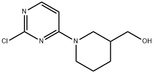 [1-(2-chloropyrimidin-4-yl)piperidin-3-yl]methanol Struktur