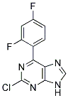 2-chloro-6-(2,4-difluorophenyl)-9H-purine Struktur