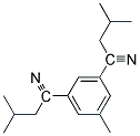 1,3-Bis(Isobutylcyano)-5-Methyl Benzene Struktur