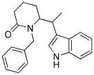 1-BENZYL-6-(1-METHYL-3-INDOLYLMETHYL)-2-PIPERIDINONE Struktur