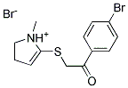 1-METHYL-2-(P-BROMOPHENACYLTHIO)-1-PYRROLINIUMBROMIDE Struktur