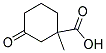 1-METHYL-3-OXOCYCLOHEXANECARBOXYLICACID Struktur