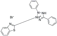 2-(2-BENZOTHIAZOLYL)-3,5-DIPHENYL-2H-TETRAZOLIUMBROMIDE Struktur