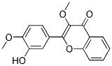 2-(3-HYDROXY-4-METHOXYPHENYL)-3-METHOXY-4H-CHROMEN-4-ONE Struktur