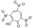 2-HYDROXY-3,5,7-TRINITRO-2,4,6-CYCLOHEPTATRIEN-1-ONE Struktur