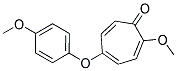 2-METHOXY-5-(P-METHOXYPHENOXY)-2,4,6-CYCLOHEPTATRIEN-1-ONE Struktur