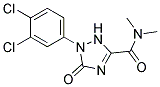 1-(3,4-Dichlorophenyl)-2,5-dihydro-5-oxo-1H-1,2,4-triazole-3-carboxylicaciddimethylamide Struktur