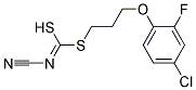 [2-(4-Chloro-2-fluorophenoxy)ethyl]methyl-cyanocarbonimidodithioate Struktur