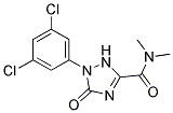 1-(3,5-Dichlorophenyl)-2,5-dihydro-5-oxo-1H-1,2,4-triazole-3-carboxylicaciddimethylamide Struktur