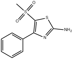 2-Amino-5-methylsulfonyl-4-phenyl-1,3-thiazole Struktur