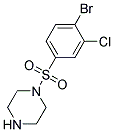 1-(4-Bromo-3-chloro-benzenesulfonyl)-piperazine Struktur