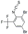 2,4-Dibromo-6-(trifluoromethyl)phenylisothiocyanate Struktur