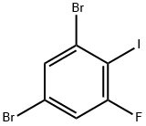 2,4-Dibromo-6-fluoroiodobenzene Struktur