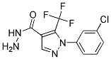 1-(3-Chlorophenyl)-5-trifluoromethyl-1H-pyrazole-4-carboxylicacidhydrazide Struktur