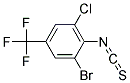 2-Bromo-6-chloro-4-(trifluoromethyl)phenylisothiocyanate Struktur