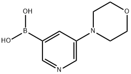 5-morpholinopyridin-3-ylboronic acid Struktur